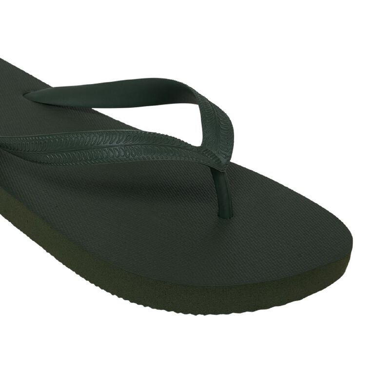 H&H Men's Plain Jandals, Green Dark, hi-res