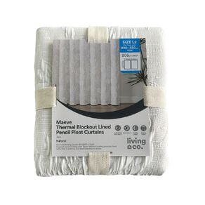 Living & Co Maeve Curtains Grey 230-330cm Wide/205cm Drop