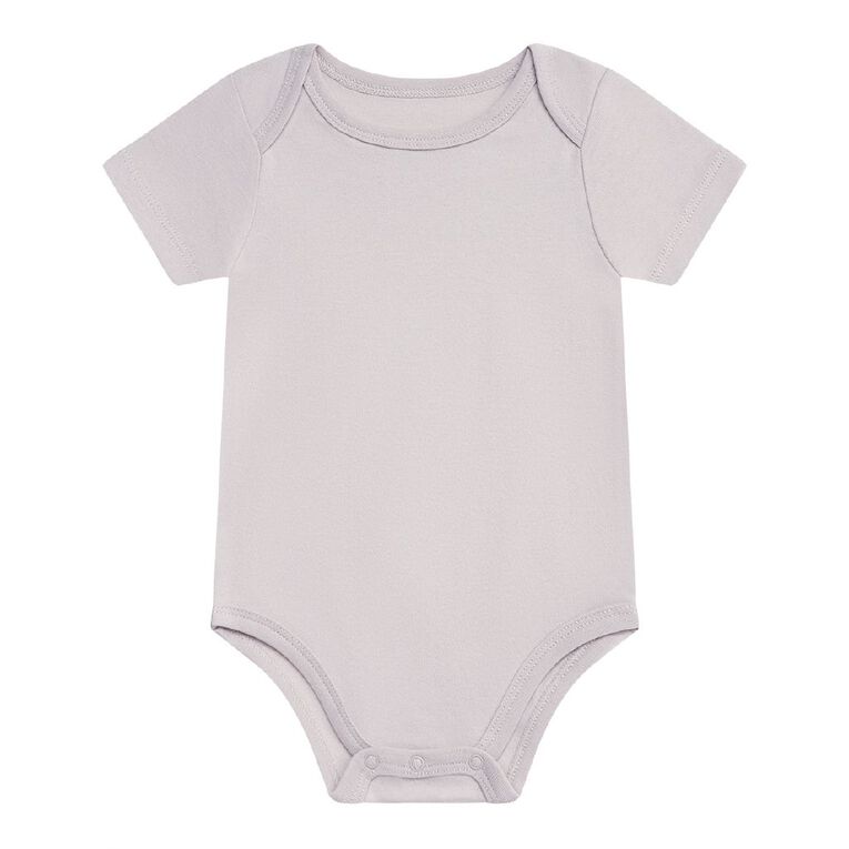 Young Original Babies' Short Sleeve Printed Bodysuit 3 Pack, Cream, hi-res