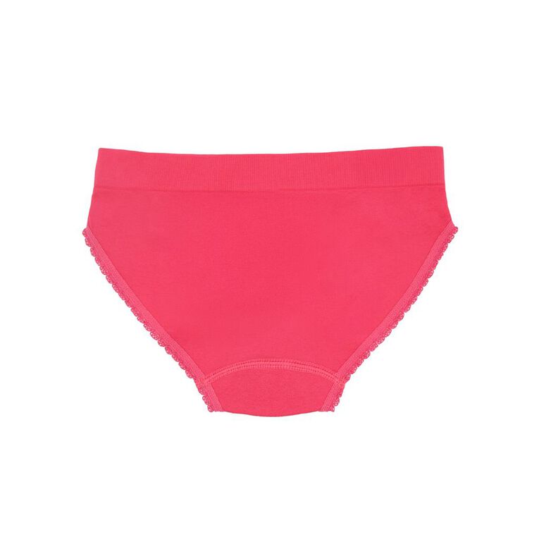 Clio Teen Grid Vibe Seamfree Bikini 2 Pack, Red, hi-res