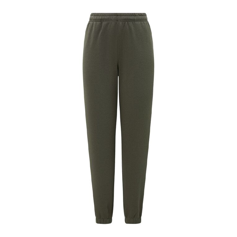 H&H Women's Essential Trackpants, Green Dark, hi-res