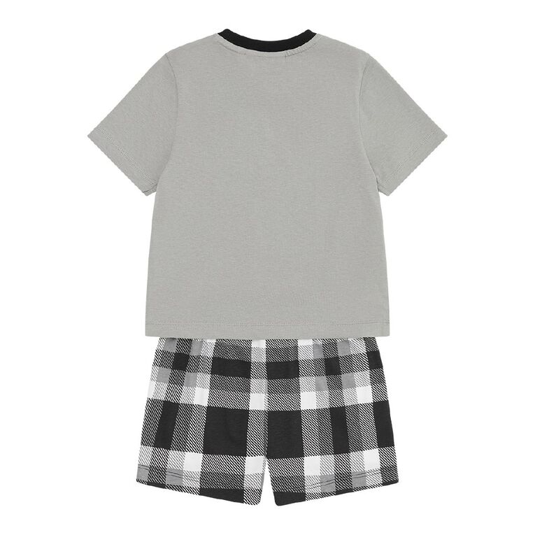 All Blacks Boys' Tee and Short Pyjama Set, Black, hi-res