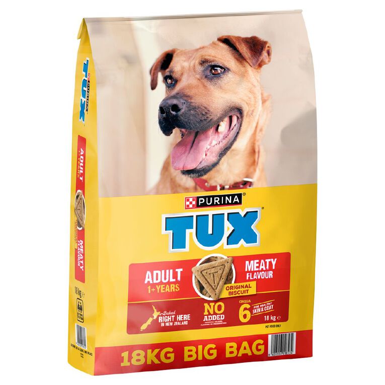 TUX Adult Original Biscuit Meaty Dry Dog Food 18kg, , hi-res