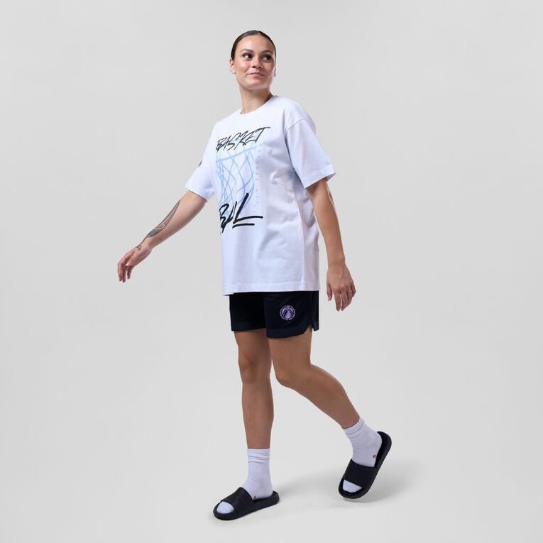 Basketball NZ Graphic Tee, White, hi-res