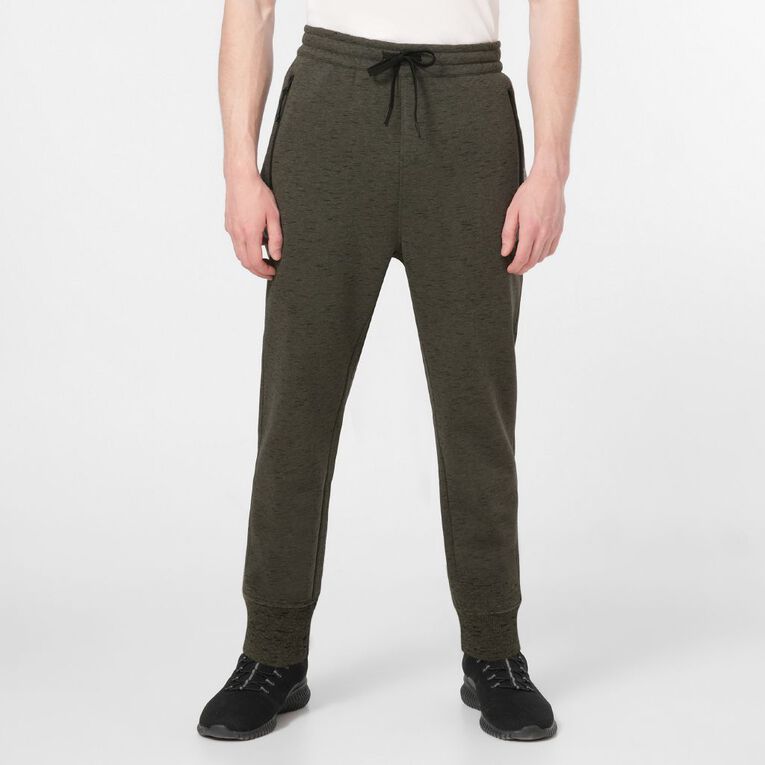 Garage Men's Space Dye Trackpants, Khaki Black, hi-res