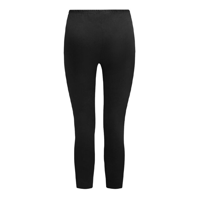 H&H Women's Long Leggings, Black, hi-res