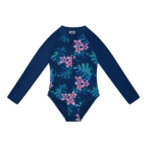 Young Original Long Sleeve Printed Swimsuit