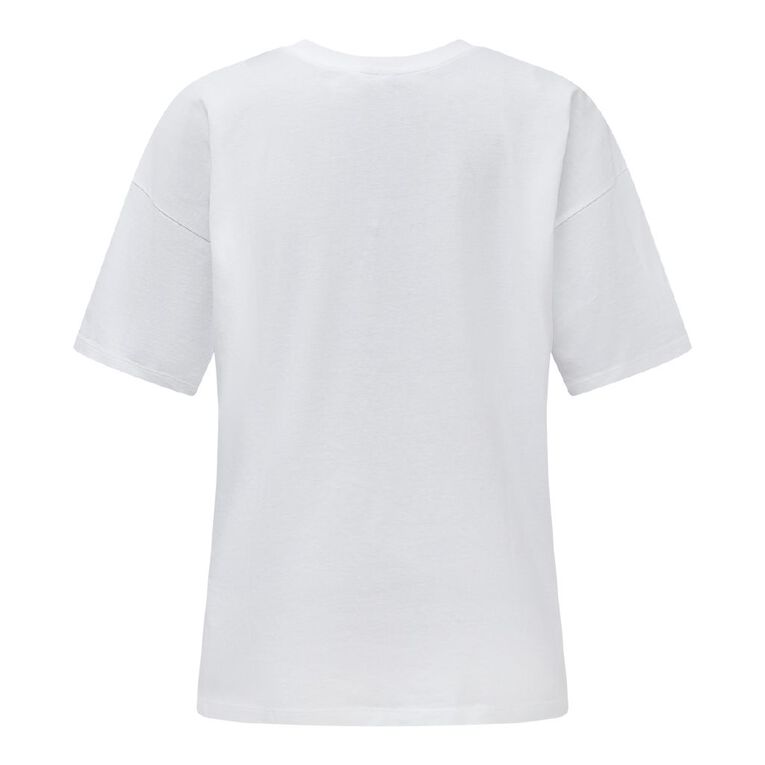 H&H Women's Lounge Boyfriend T-Shirt, White, hi-res