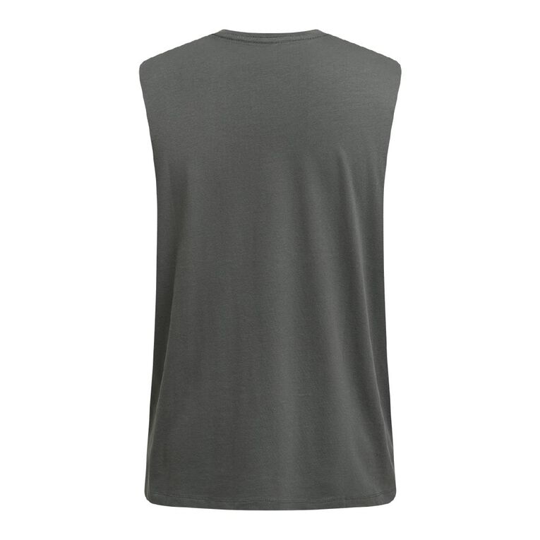 Garage Men's Muscle Tank, Grey Dark, hi-res