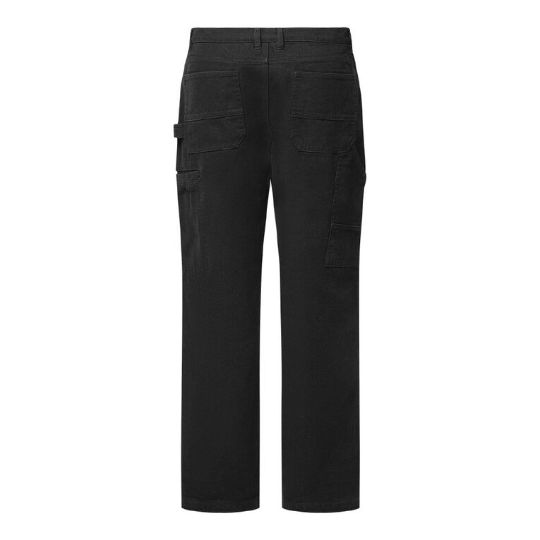 H&H Men's Relaxed Carpenter Pants, Black, hi-res