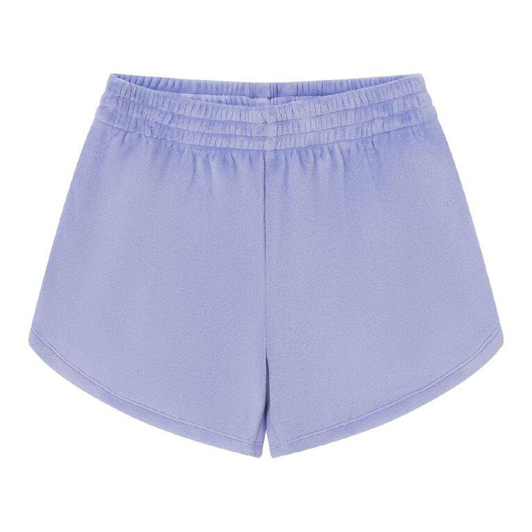 Young Original Velour Shorts, Blue Light, hi-res