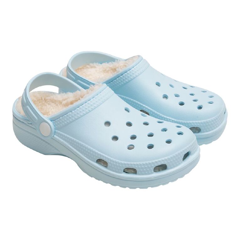 Young Original Senior Kids' Lined Frog Clog Shoes, Blue Light, hi-res