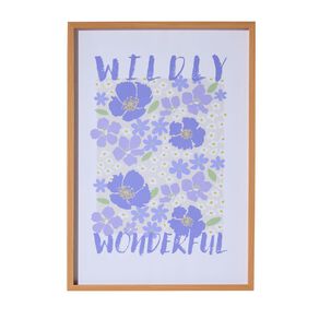 Living & Co Wildly Wonderful Framed Print 35x50cm