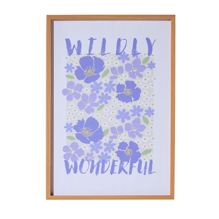 Living & Co Wildly Wonderful Framed Print 35x50cm, , hi-res