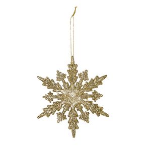 Wonderland Joyful Tidings Snowflake Christmas Decoration Assorted 3 Pack