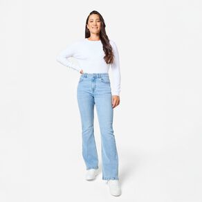 H&H Women's Mid Rise Bootcut Jeans