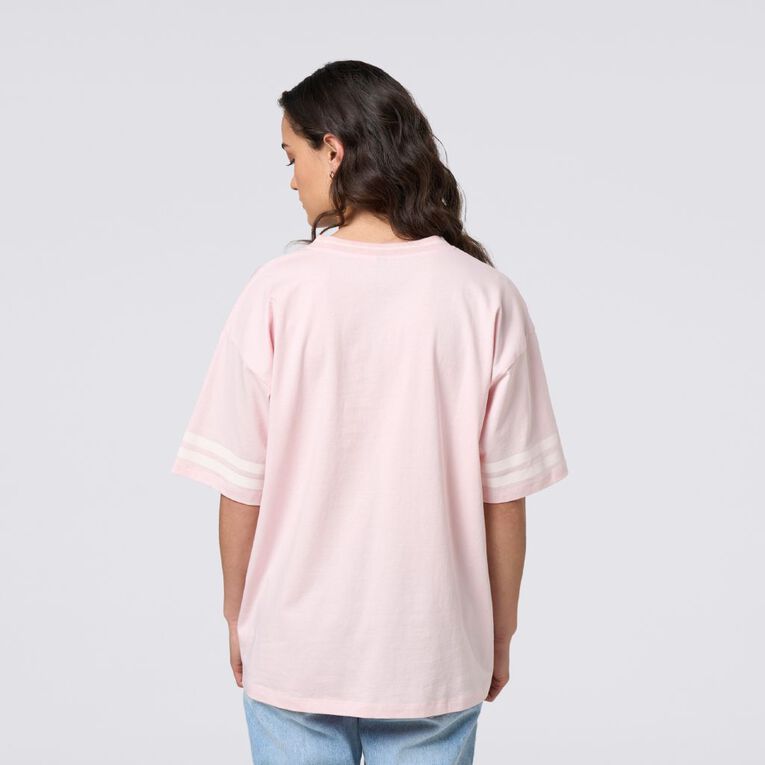 H&H Women's Amber Rixon V-Neck Drop Shoulder Tee, Pink, hi-res