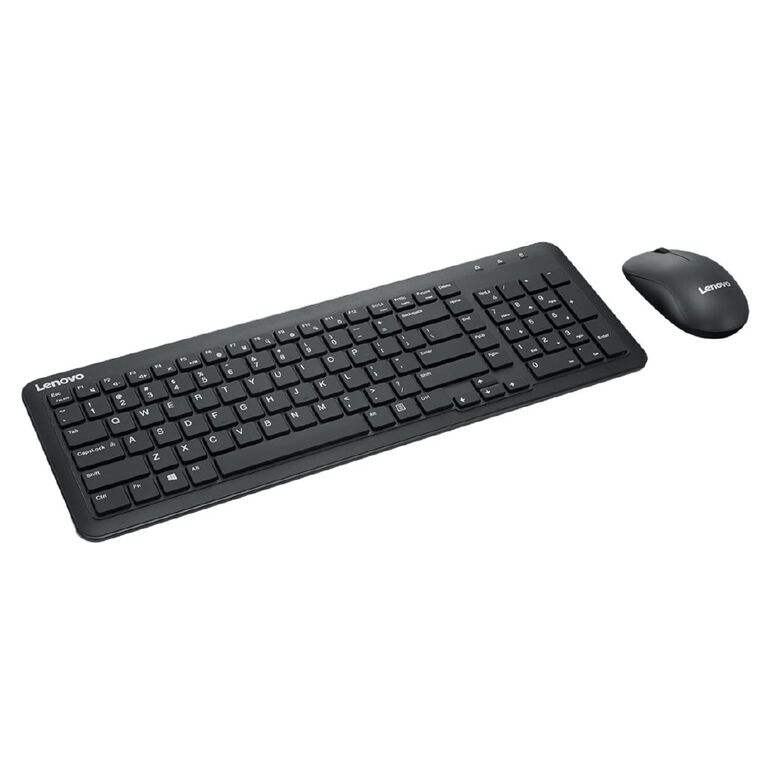 Lenovo 300 Wireless Combo Keyboard And Mouse Black, , hi-res