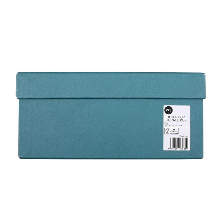 WS Colour Pop Storage Box Teal, , hi-res