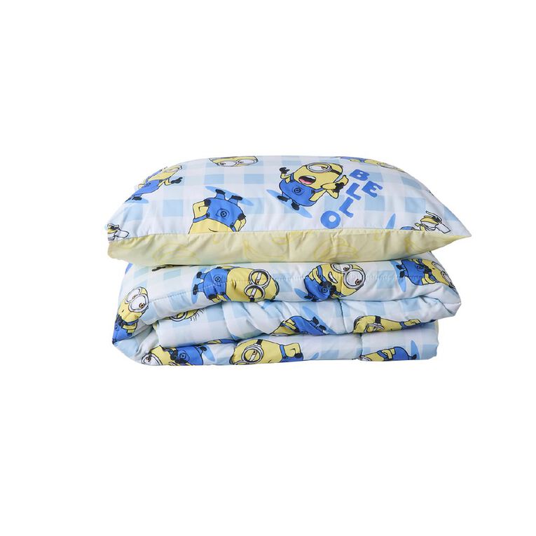 Minions Comforter Set 2-Piece Blue King Single, , hi-res