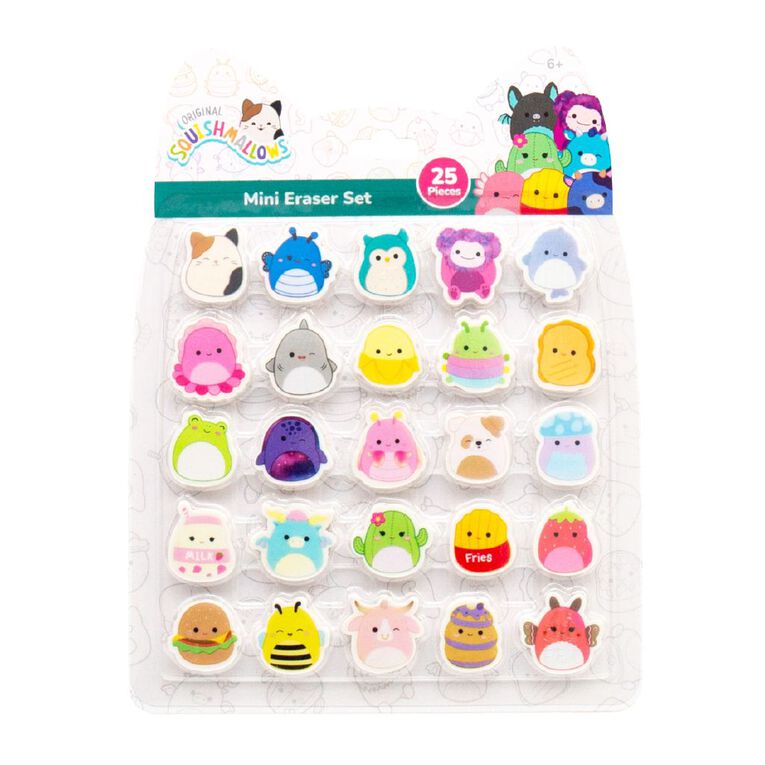 Squishmallows Eraser Set 25 Piece, , hi-res