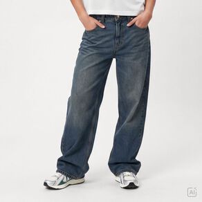 Garage Women's Low Rise Baggy Jeans