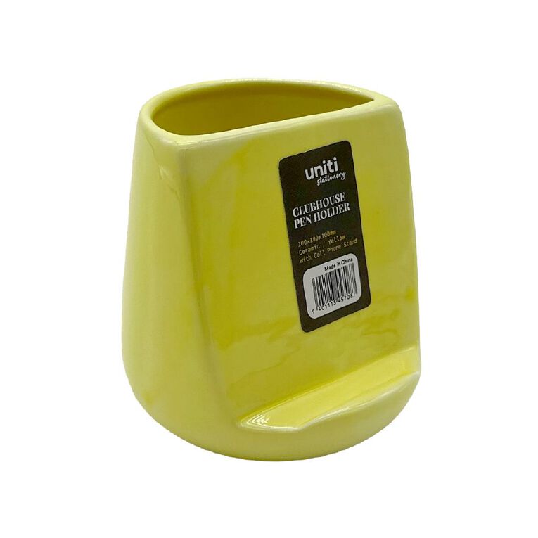 Uniti Ceramic Pen Holder With Cell Phone Stand, , hi-res