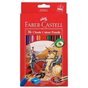 Faber-Castell Classic Colour Pencils Multi-Coloured 36 Pack