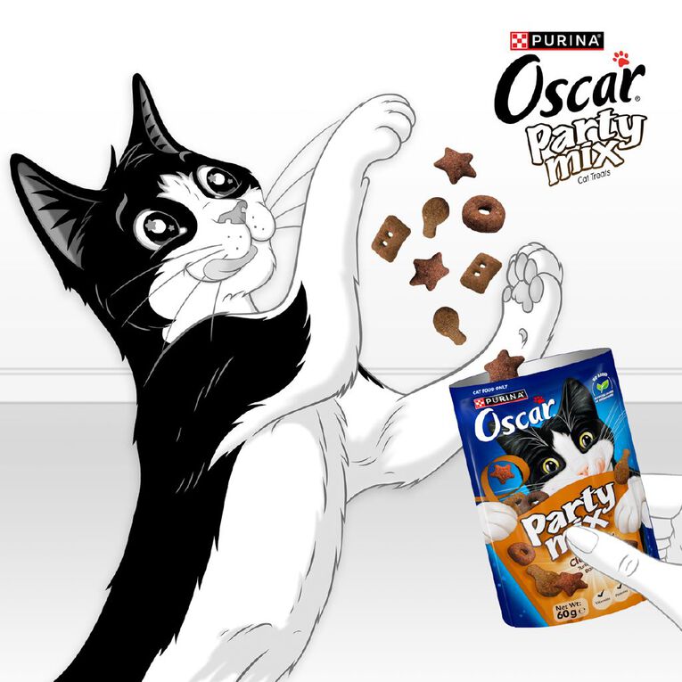 Oscar Party Mix Classics Cat Treats 60g, , hi-res