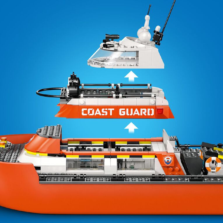 LEGO CITY Coast Guard Rescue Boat & Helicopter 60504, , hi-res