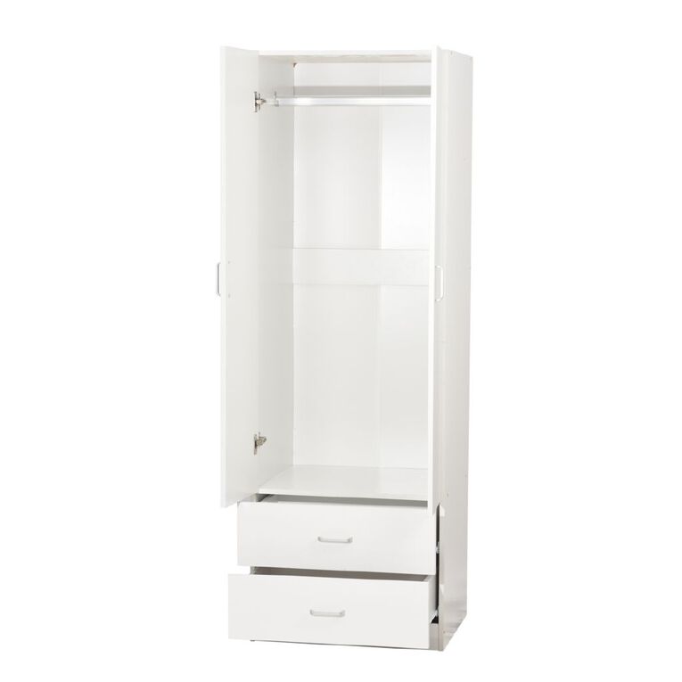 Living & Co 2 Door & 2 Drawer Wardrobe, , hi-res