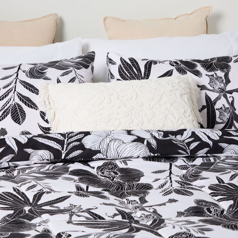 Living & Co 3 Piece Comforter Set Printed Sadie Multi-Coloured Queen, , hi-res