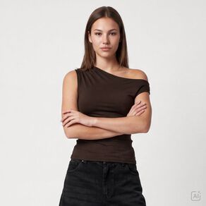Garage Women's Contour Off Shoulder Ruched Top