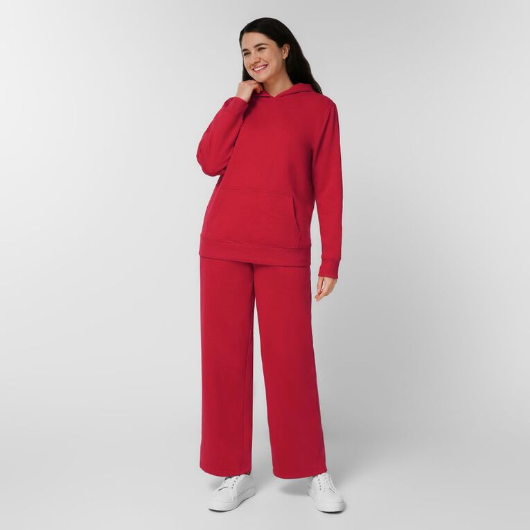 H&H Women's Essential Pullover Hoodie, Red Mid, hi-res