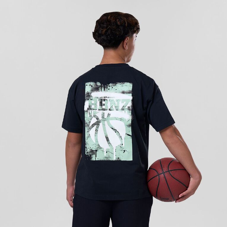 Basketball NZ Graphic Tee, Black, hi-res