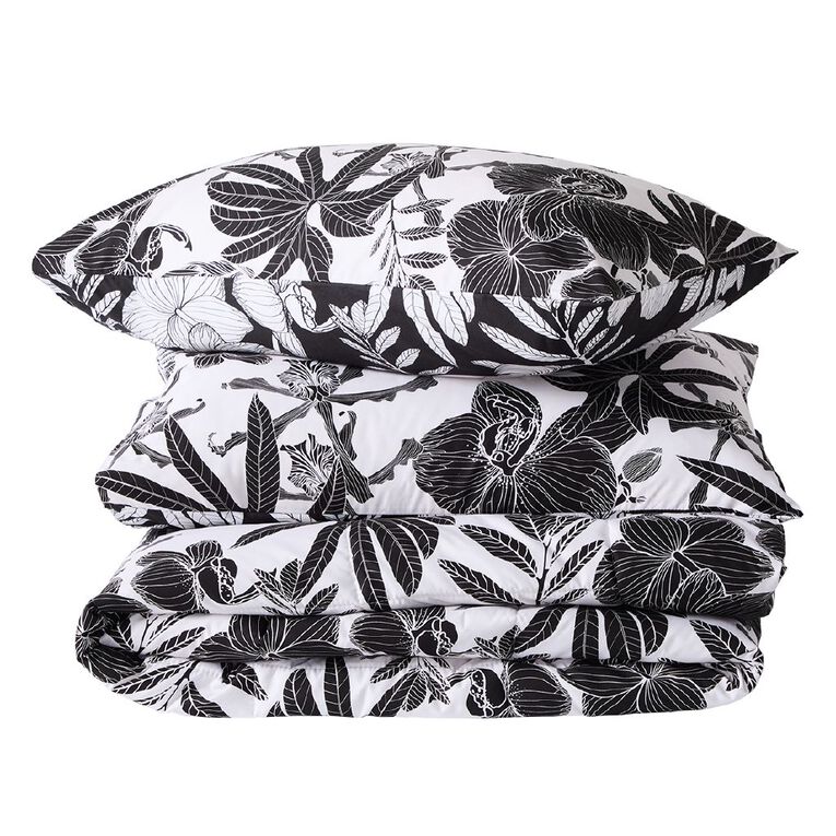 Living & Co 3 Piece Comforter Set Printed Sadie Multi-Coloured Queen, , hi-res