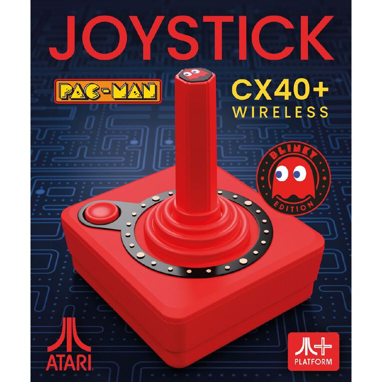 Atari CX40 Wireless Joystick Pac Man Edition Red, , hi-res