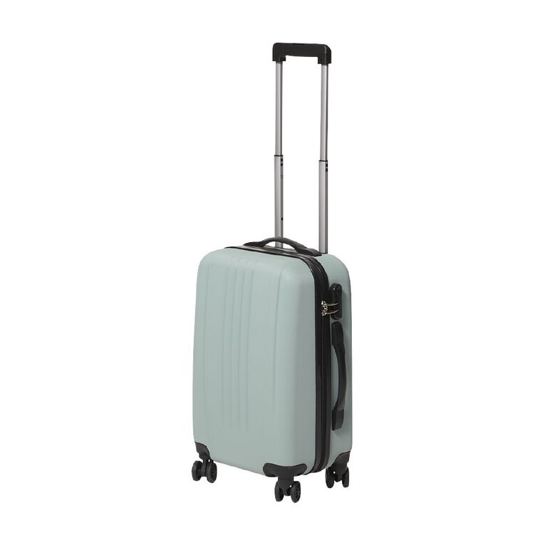 Living & Co 50cm Hard Textured Carry On Suitcase Ice Green, , hi-res