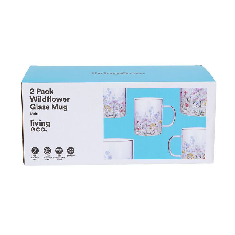 Living & Co Wildflower Mugs 2 Pack, , hi-res