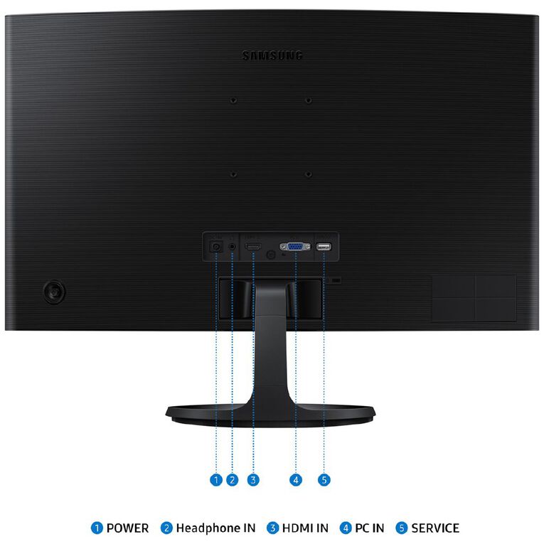 Samsung 24 inch S36GD FHD 100Hz Curved Monitor, , hi-res