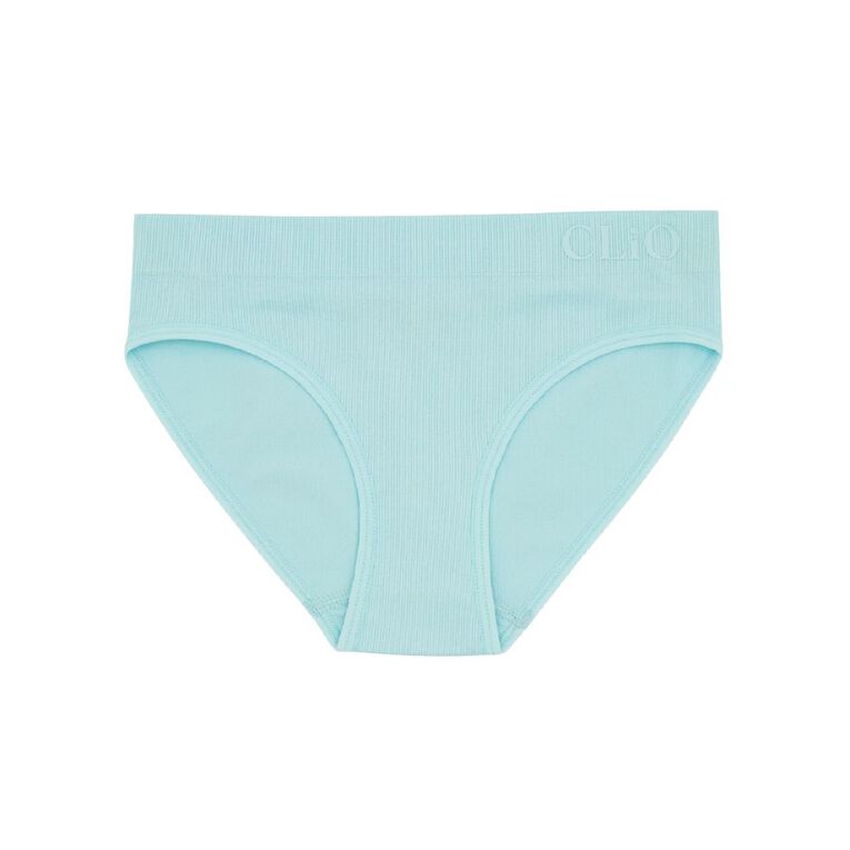 Clio Teen Seamfree Ditsy Bikini Briefs 2 Pack, Blue Light, hi-res
