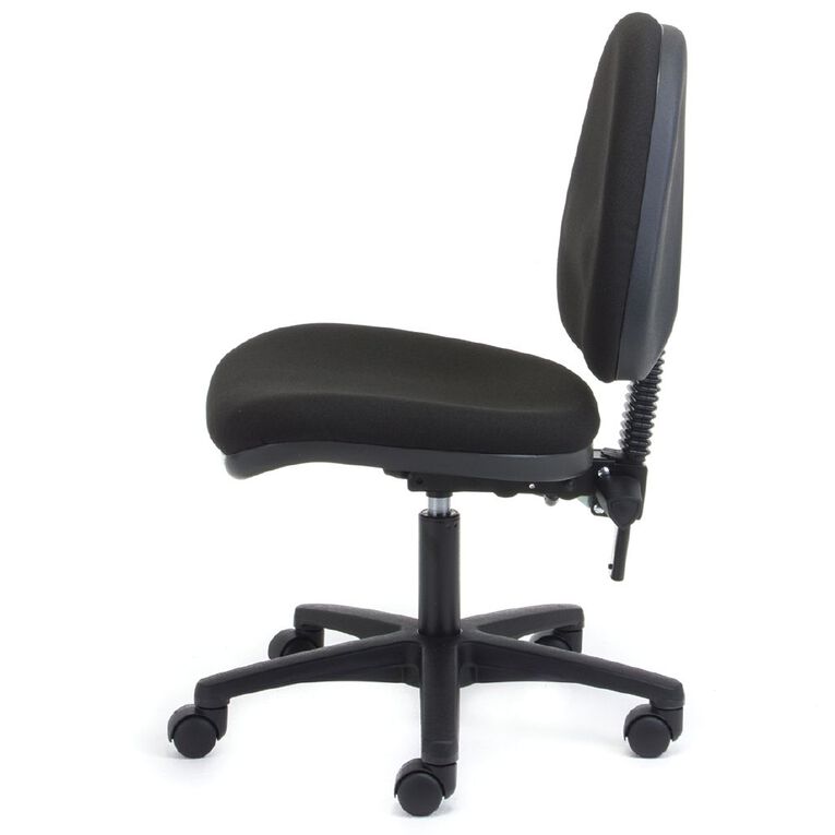 Chair Solutions Aspen Midback Chair Black, , hi-res