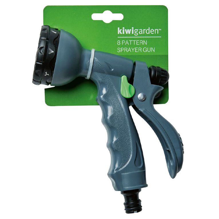 Kiwi Garden 8 Pattern Sprayer Gun Grey, , hi-res