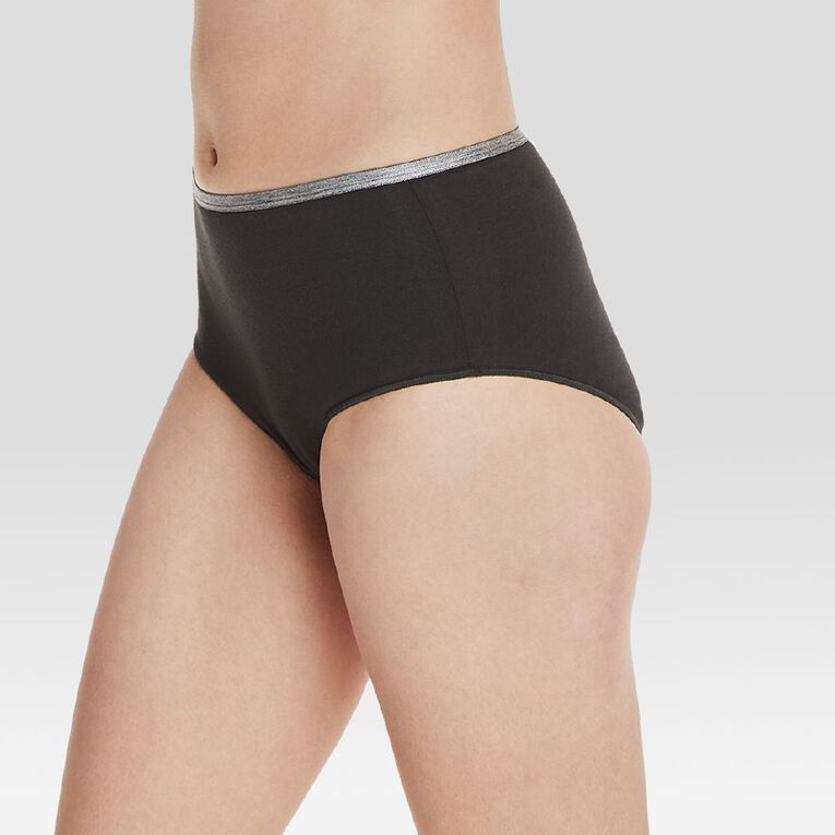 Hanes Women's Cotton Stretch Full Briefs 5 Pack, White, hi-res
