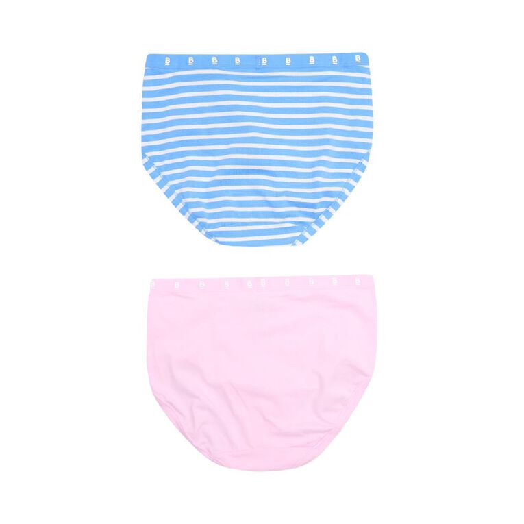 B FOR BONDS Women's Full Briefs 2 Pack, Blue/Pink, hi-res