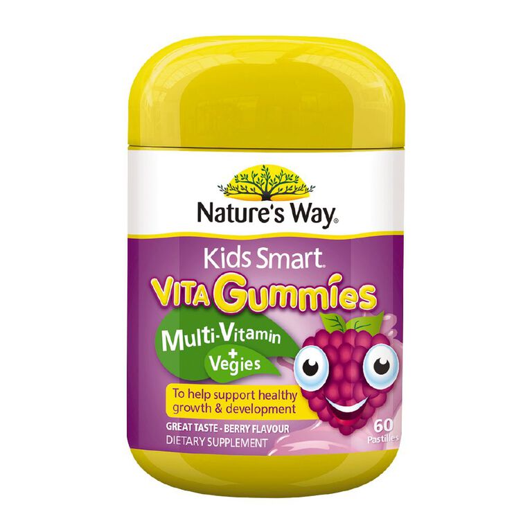 Nature's Way Kids' Smart Vita Gummies Multi Vitamin + Veges 60s, , hi-res