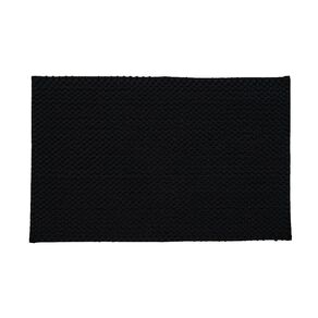 Living & Co Bath Mat Popcorn Memory Foam Black