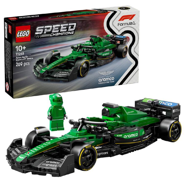 LEGO Speed Champions Aston Martin Aramco F1 AMR24 Race Car 77245, , hi-res