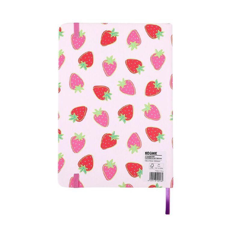 Kookie Strawberry Hardback Notebook A5, , hi-res