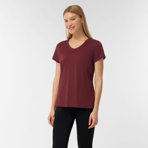 H&H Women's Short Sleeve V-Neck Cotton Tee
